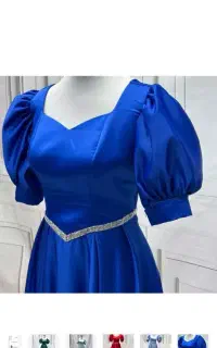 لباس مجلسی نو نو آبی کاربنی