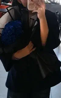 دسته گل آبی