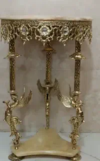 میز تلفن برنجی