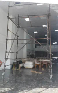 داربست فلزی نما تابلو چهارپایه بنرتخته بنایی