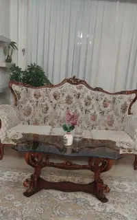 مبلمان 9 نفره چوب راش