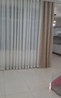 پرده حریر تمیز