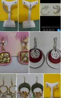 گوشواره تک و پرسینگ ناف و ۶جفت گوشواره