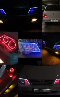 چراغ اسپرت . نئون کاری و اسپرت کردن چراغ ماشین