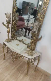 آینه شمعدان و گلدان