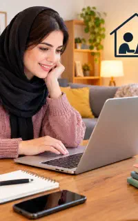 جویای کار در منزل