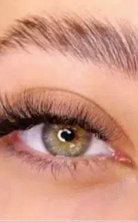 کاشت مژه موقت با چسب گیاهی رنگ  ابرو مخصوص