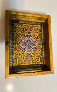 سینی چوبی رزینی