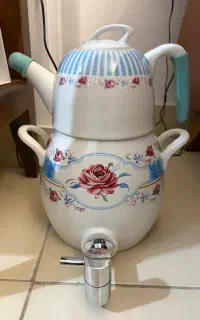 ست سماور و قوری چینی