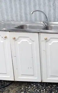 آبچکان گالوانیزه+سینک استیل+ شیر آب