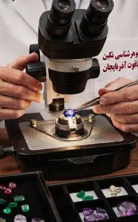 گوهرشناسی نگین یاقوت آذربایجان آموزشگاه،آزمایشگاه