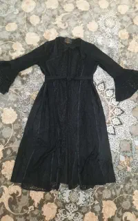 مانتو گیپور مشکی سالم سالم سایز ۴۲