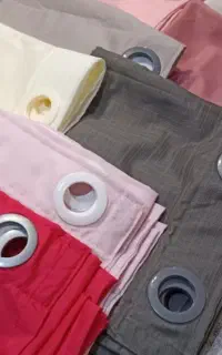 پرده آماده مخمل و کتان حریر نازلی