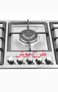 اجاق گاز صفحه شیشه ای  DSAaاستیل and کد121کابینتی