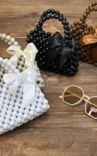 دوخت تخصصی لباس کودک وبافت انواع کیف های مرواریدی