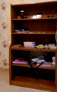 کتابخانه مستحکم و بزرگ چوبی170طول× 1 متر عرض