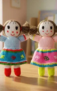 عروسک هانا بافتنی دستبافت