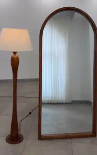 ست آیینه قدی و کنسول چوبی