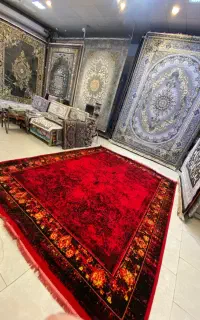 فرش پتینه طلاکوب ورساچه تخفیفی۱۲و۹و۶