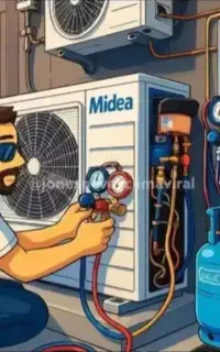 نصاب اسپیلت تعمیرکار کولر وسرویس کار کولرپنجره ای