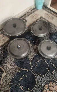 جهار عدد قابلمه نسوز بزرگ