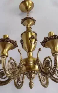 لوستر برنجی .قدیمی فروش خرید لوستر برنجی شکسته