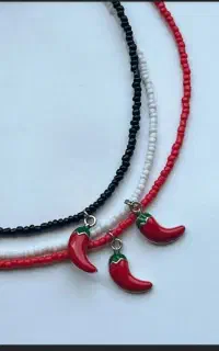 گردنبند صدف پرورشی و فلفل