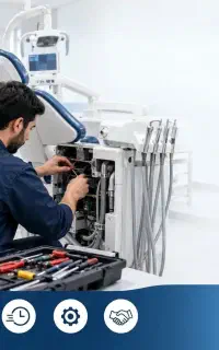 تعمیر تجهیزات دندانپزشکی یونیت،توربین،ساکشن،پوآر