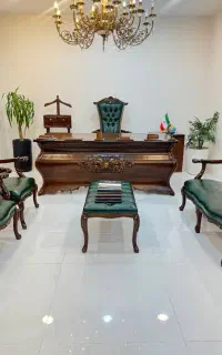 مبلمان اداری کلاسیک چوبی سلطنتی اماده