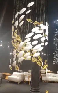 لوستر کریستالی مدرن بزرگ