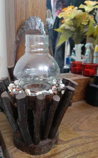 جاشمعی طرح چوب