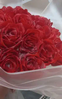 دسته گل روبانی
