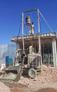 بتن ریزی با خلاطه