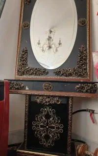 آینه شمعدان زیبا در حد نو
