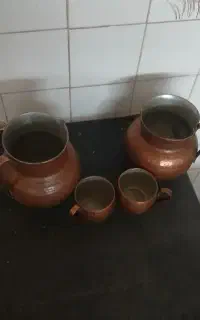 پارچ و لیوان مسی
