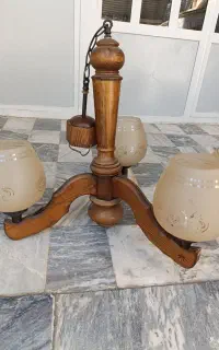 لوستر چوبی