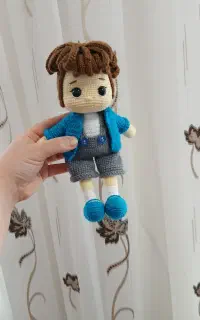 عروسک بافتنی پسر