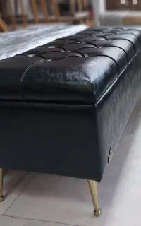 نیمکت آرایشگاهی/باکسدار/ساده/چرم/پارچه