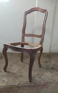 چهار عدد صندلی فرانسوی سندبلاست.کلاف خام