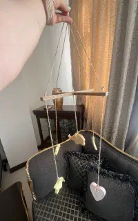 آویز تخت کودک ماه و ستاره