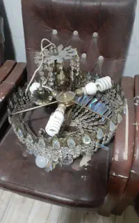 لوستر برنج سنگین ۳عدد هفت میلیون تومان