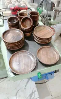 انواع پیشدستی و پیاله های چوبی