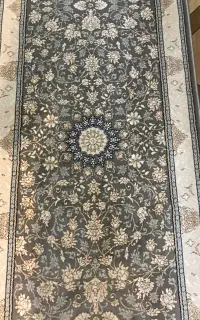 فرش ماشینی طوسی رنگ