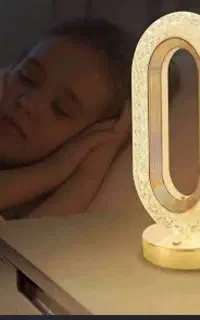 چراغ شارژی رومیزی کریستالی