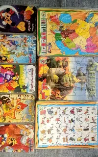 کتاب قصه و رنگ آمیزی و پازل