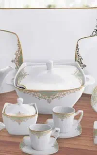 سرویس چینی ۵۷ پارچه گلشید اصفهان