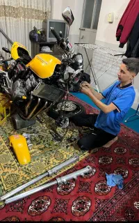 تعمیرات تخصصی موتورسیکلت انژکتوری سی اف کی وی