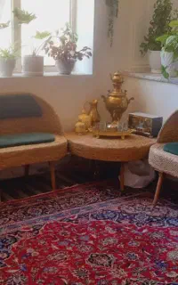 مبل ومیزناهارخوری حصیری