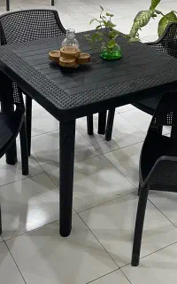 ست میز و صندلی حصیر بافت ناصر