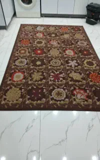گلیم فرش گل برجسته